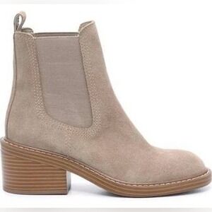 Steve Madden Laurely Chelsea Bootie Boots Suede Leather Size 9.5 Chunky Y2K